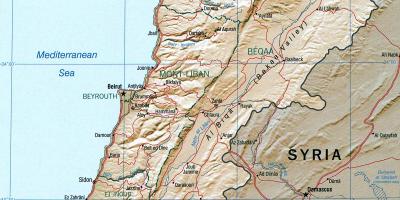 Карта Либана географије
