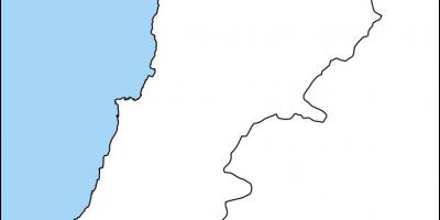 Празна мапа Либана
